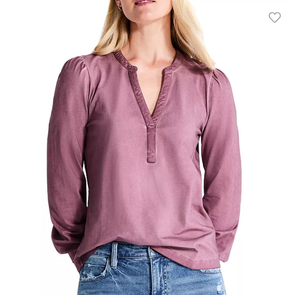 NIC+ZOE Perfect Knit Henley Tee Size XS New w/Tags